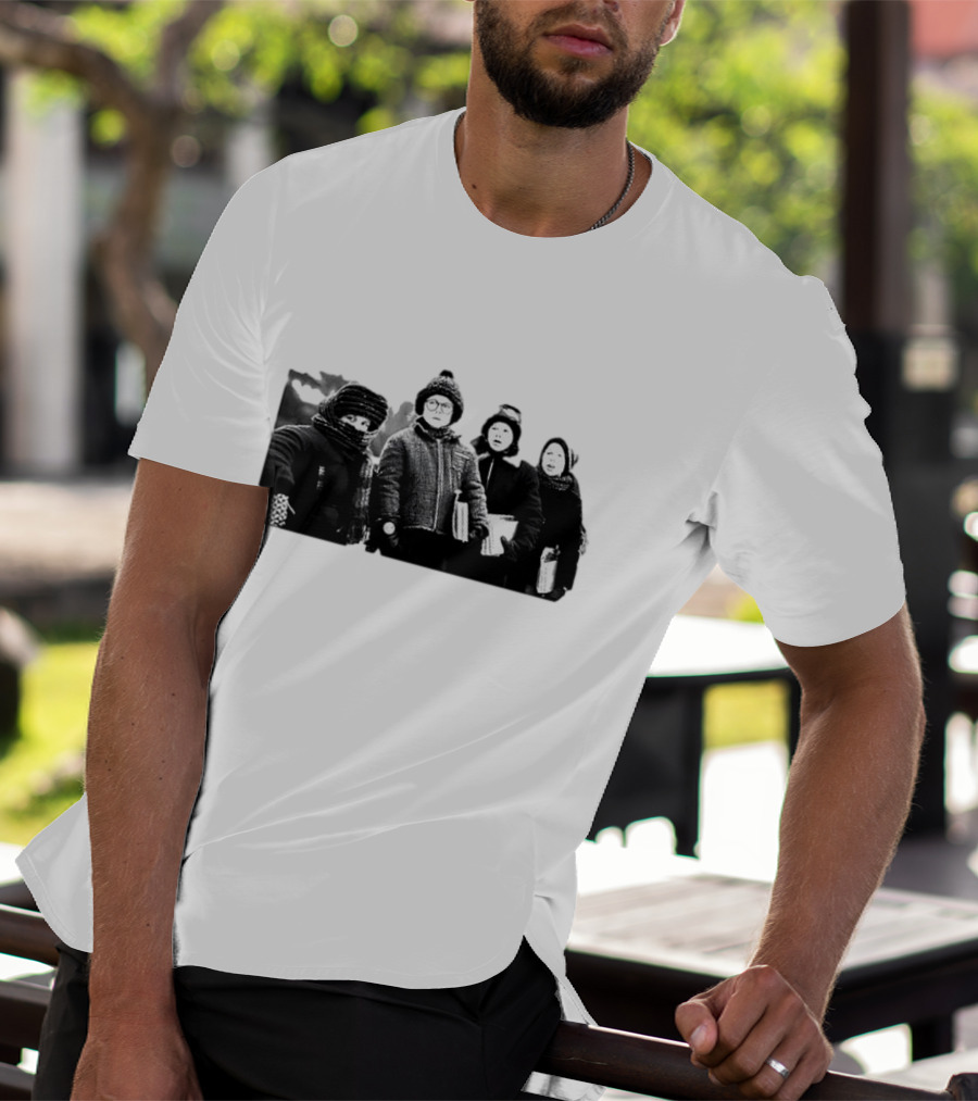 A Christmas Story Friends Winter Scene Iconic Movie Characters T-Shirt