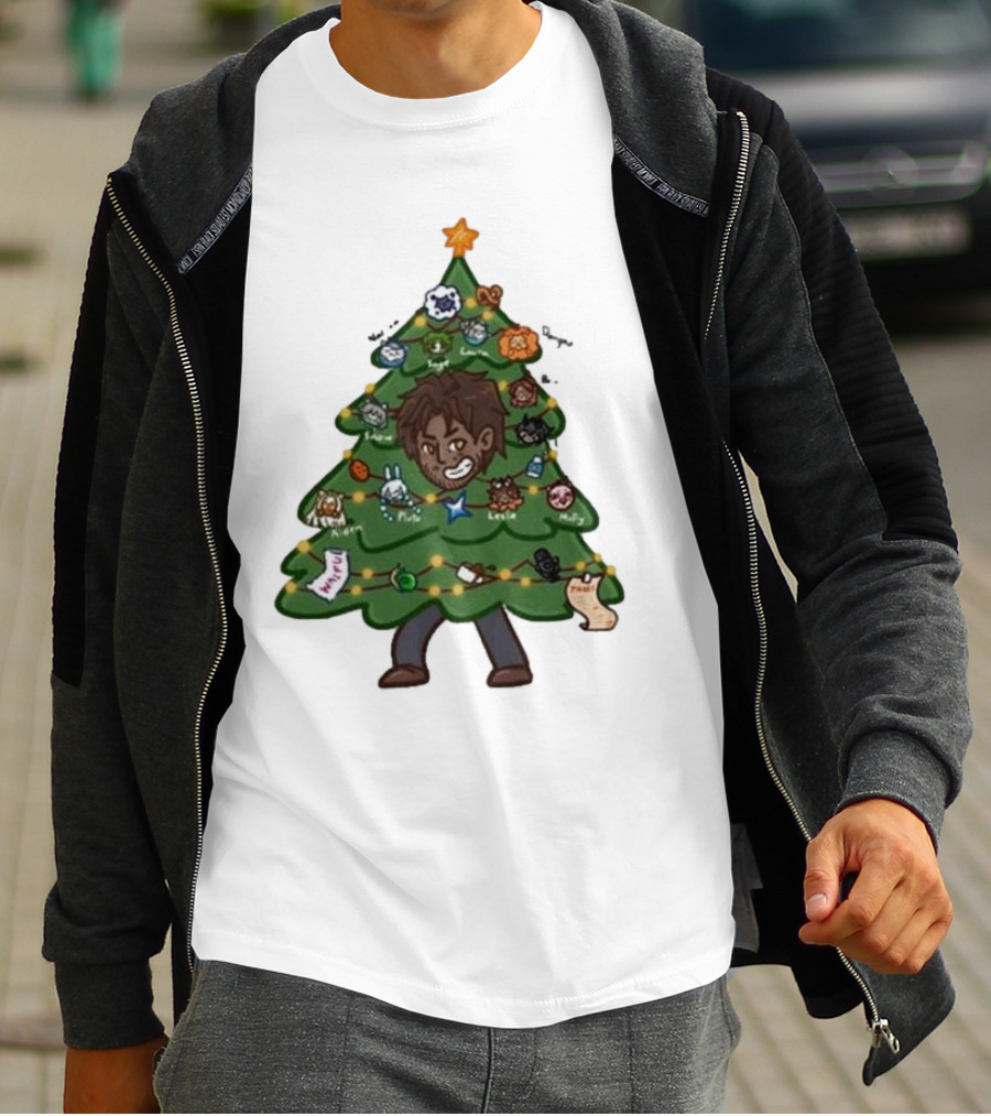 The Great Christmas Tree With Utc Audio Icons And Character Ornaments T-Shirt