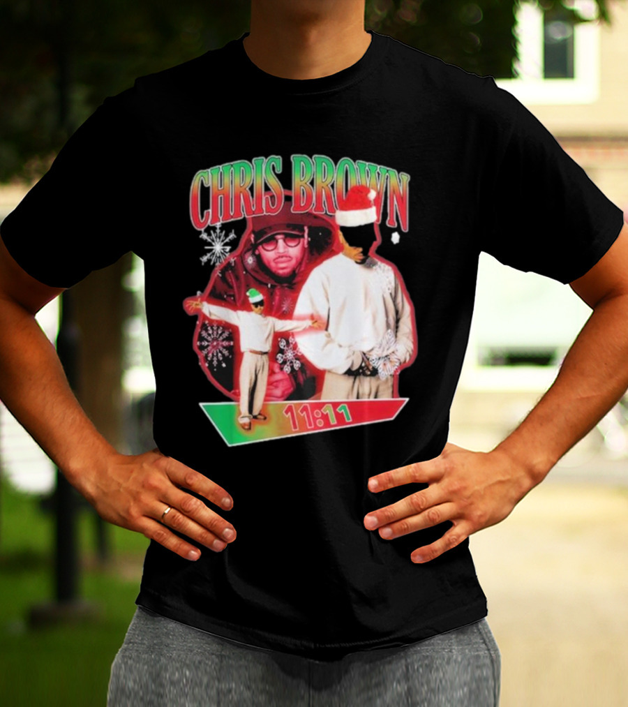 Chris Brown 11:11 Star Struck Christmas T-Shirt