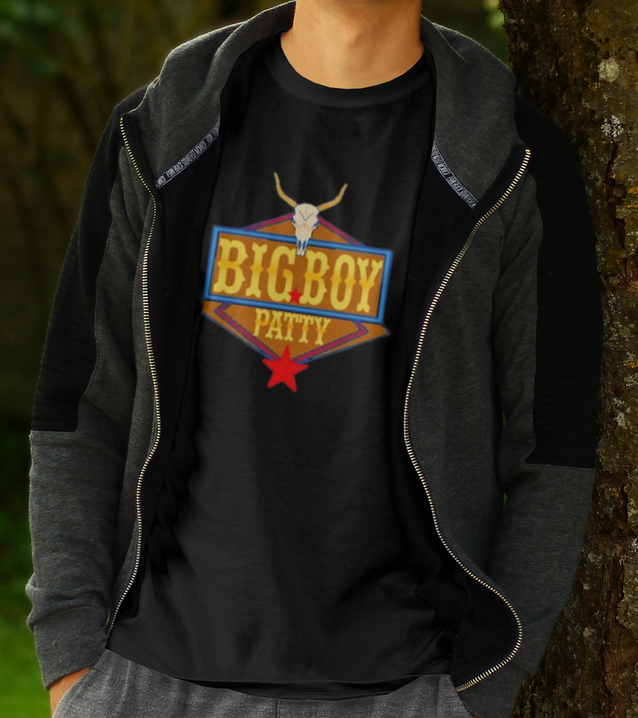 BIG BOY PATTY Texas Longhorn Cowboy Star T-Shirt