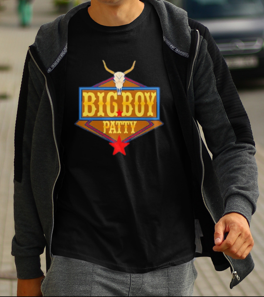 BIG BOY PATTY Texas Longhorn Cowboy Star T-Shirt