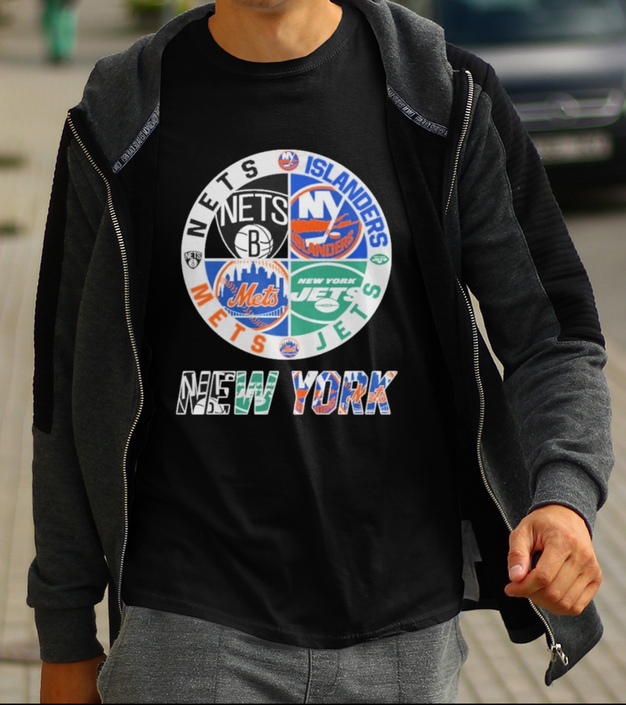 Nets Mets Jets Islanders New York Sports T-Shirt
