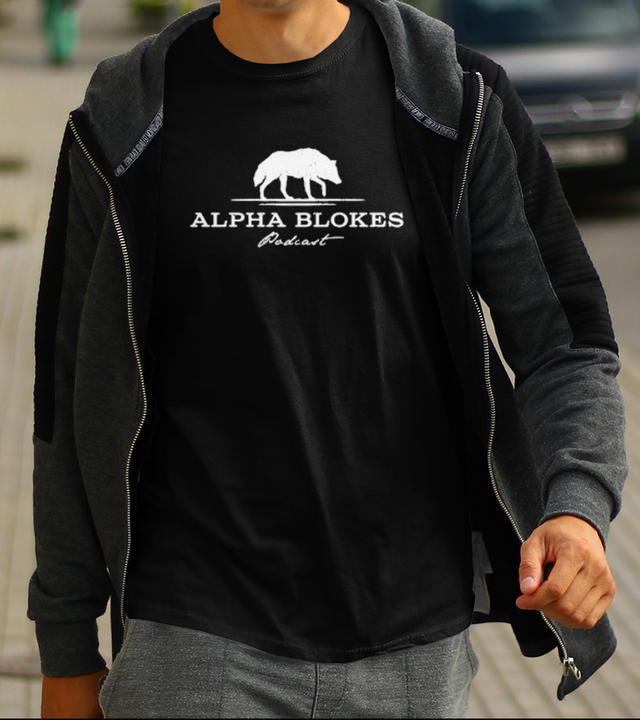 Alpha Blokes Podcast Wolf T-Shirt