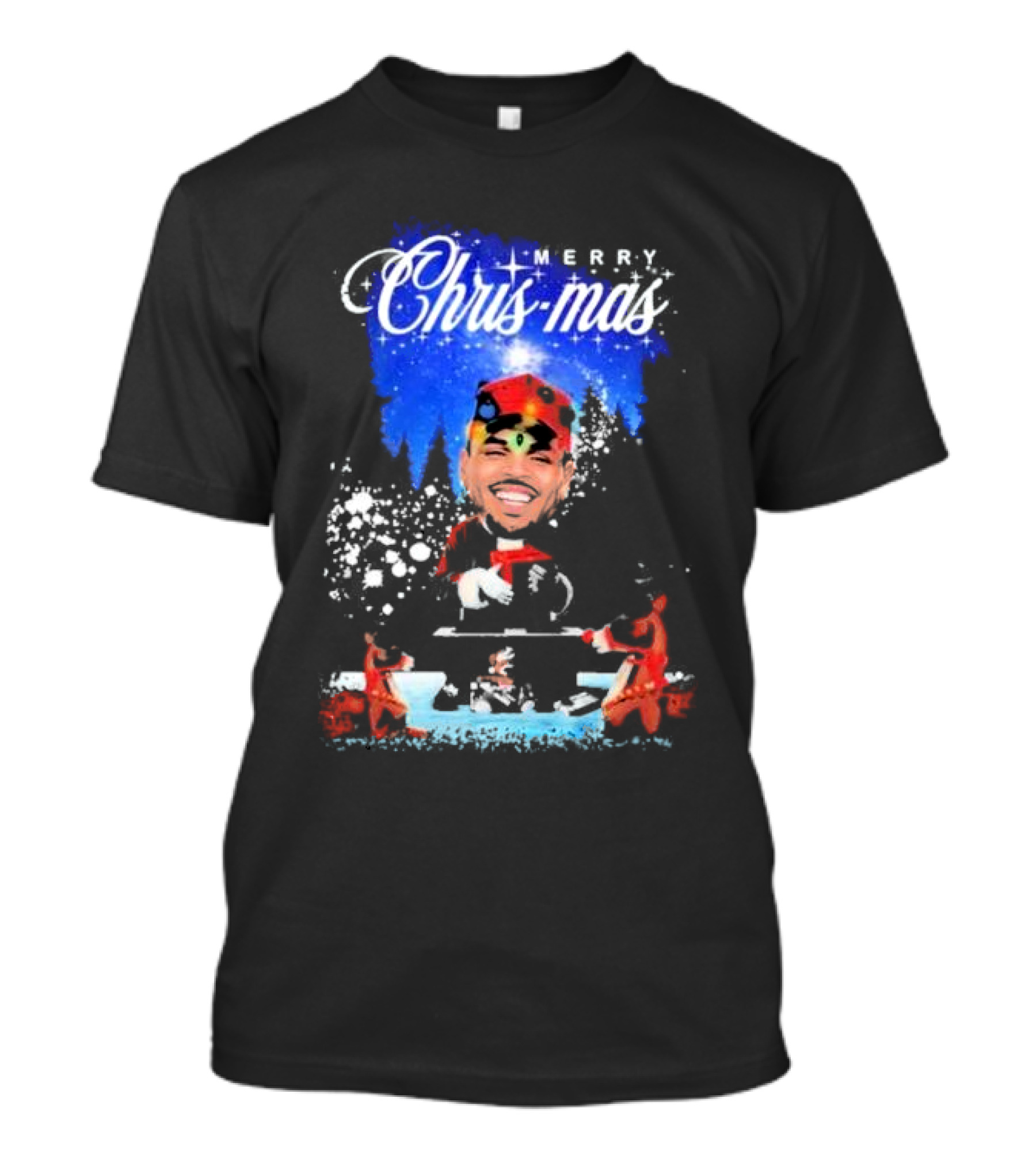 Merry Christmas Chris-Mas Santa DJ Scene T-Shirt