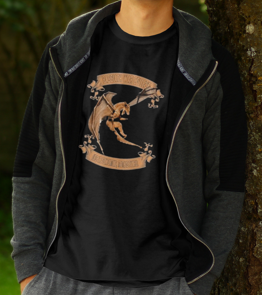 Fourth Wing Basgiath War College Dragon Fearless Mighty Unscathed T-Shirt