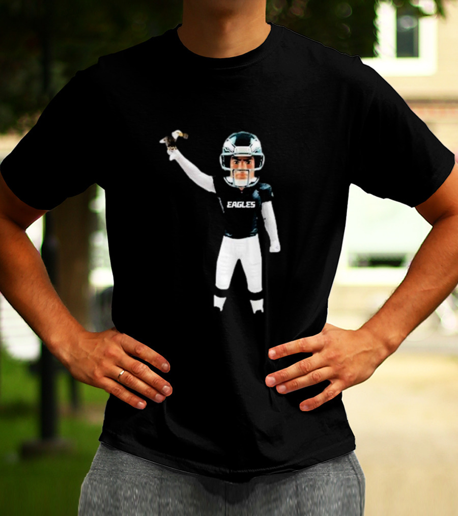 Eagles Bobblehead Football Player Holding Miniature Golf Club T-Shirt