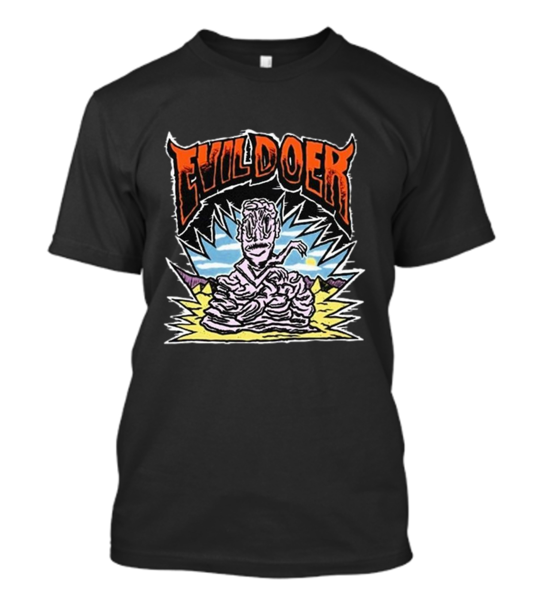 Evil Doer Melting Monster Desert Scene T-Shirt