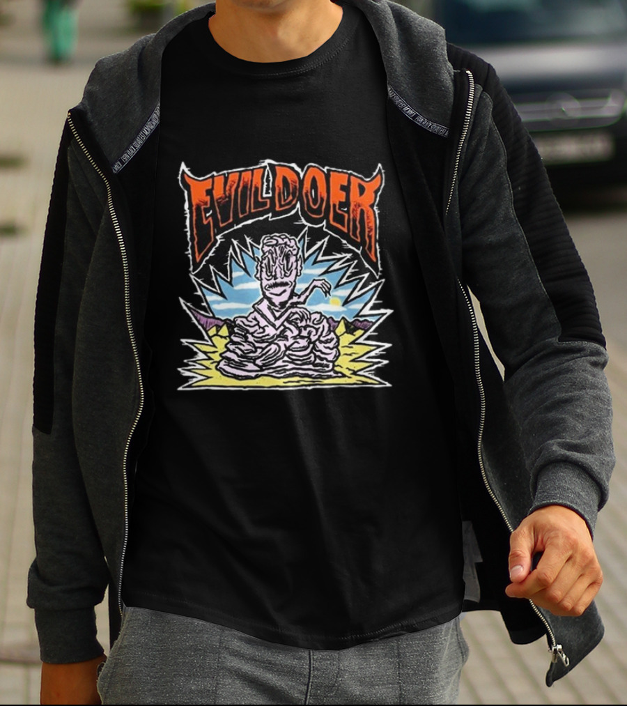 Evil Doer Melting Monster Desert Scene T-Shirt