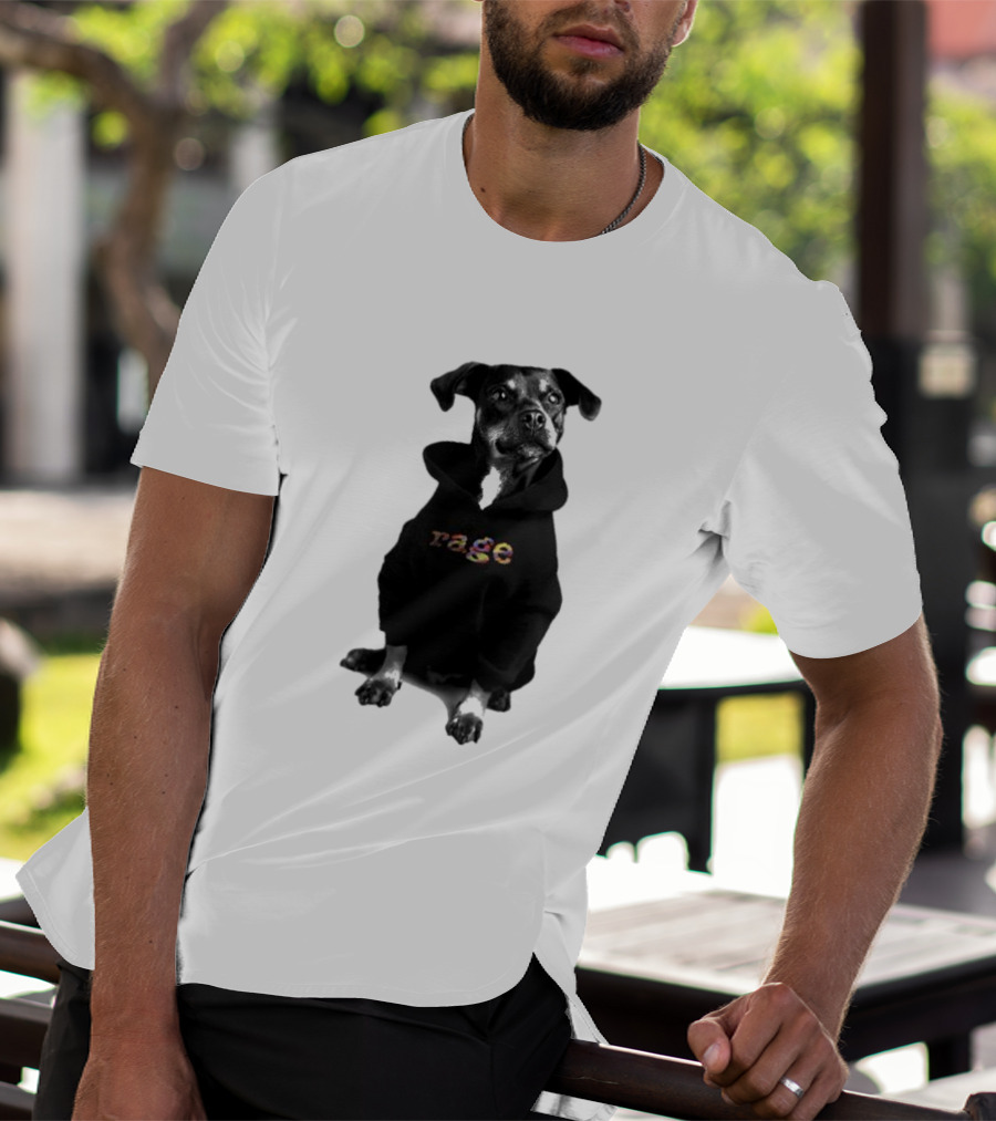 Rage Dog In T-Shirt