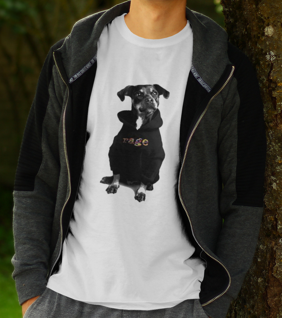 Rage Dog In T-Shirt