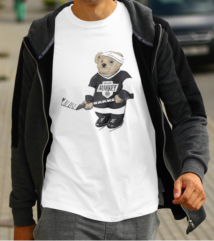Union Market Hockey Bear T-Shirt