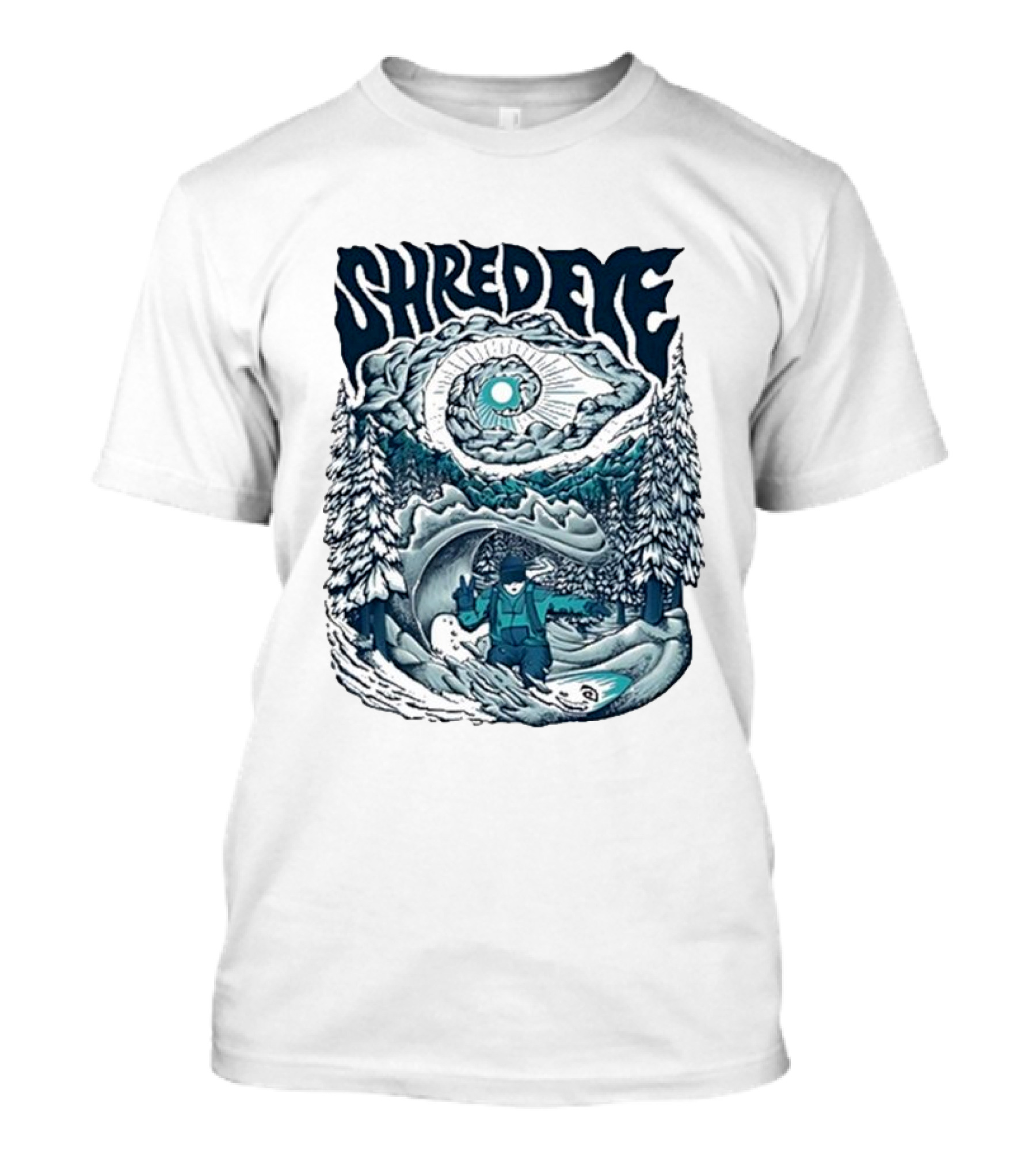 Shredeye Snow Surfer Forest Adventure T-Shirt