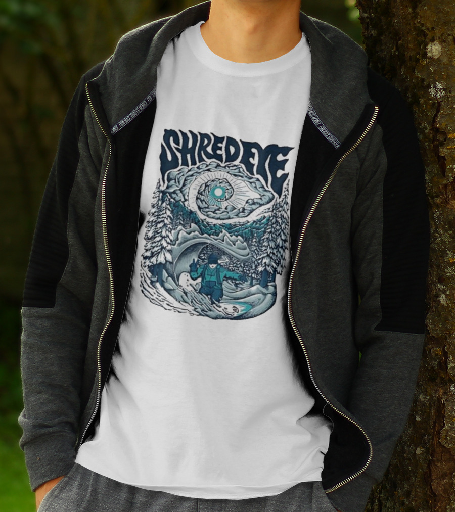Shredeye Snow Surfer Forest Adventure T-Shirt