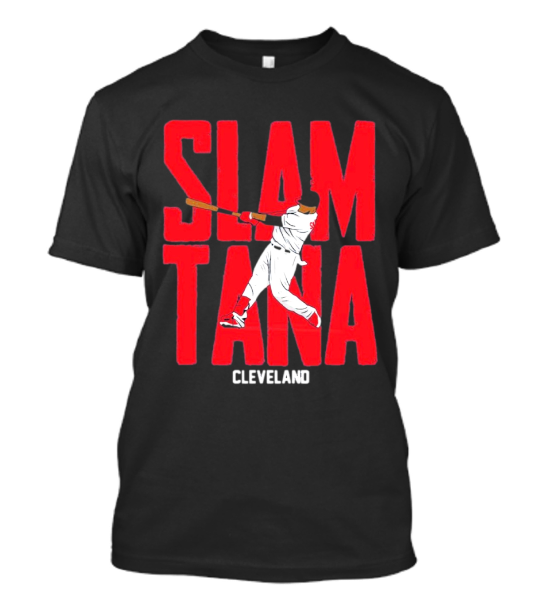 Carlos Santana Cleveland Baseball Slamtana Player T-Shirt