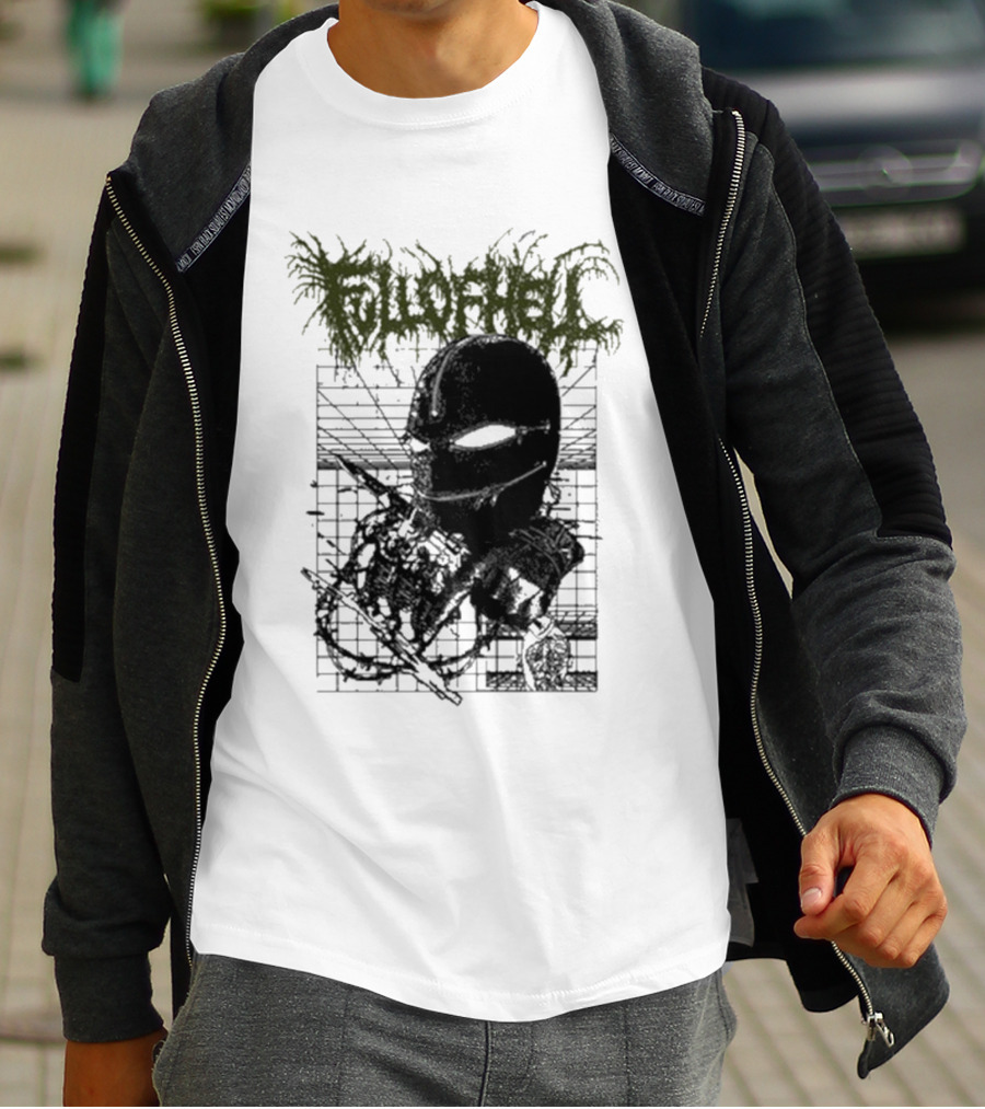 Full Of Hell Zipper Mask Brutal T-Shirt