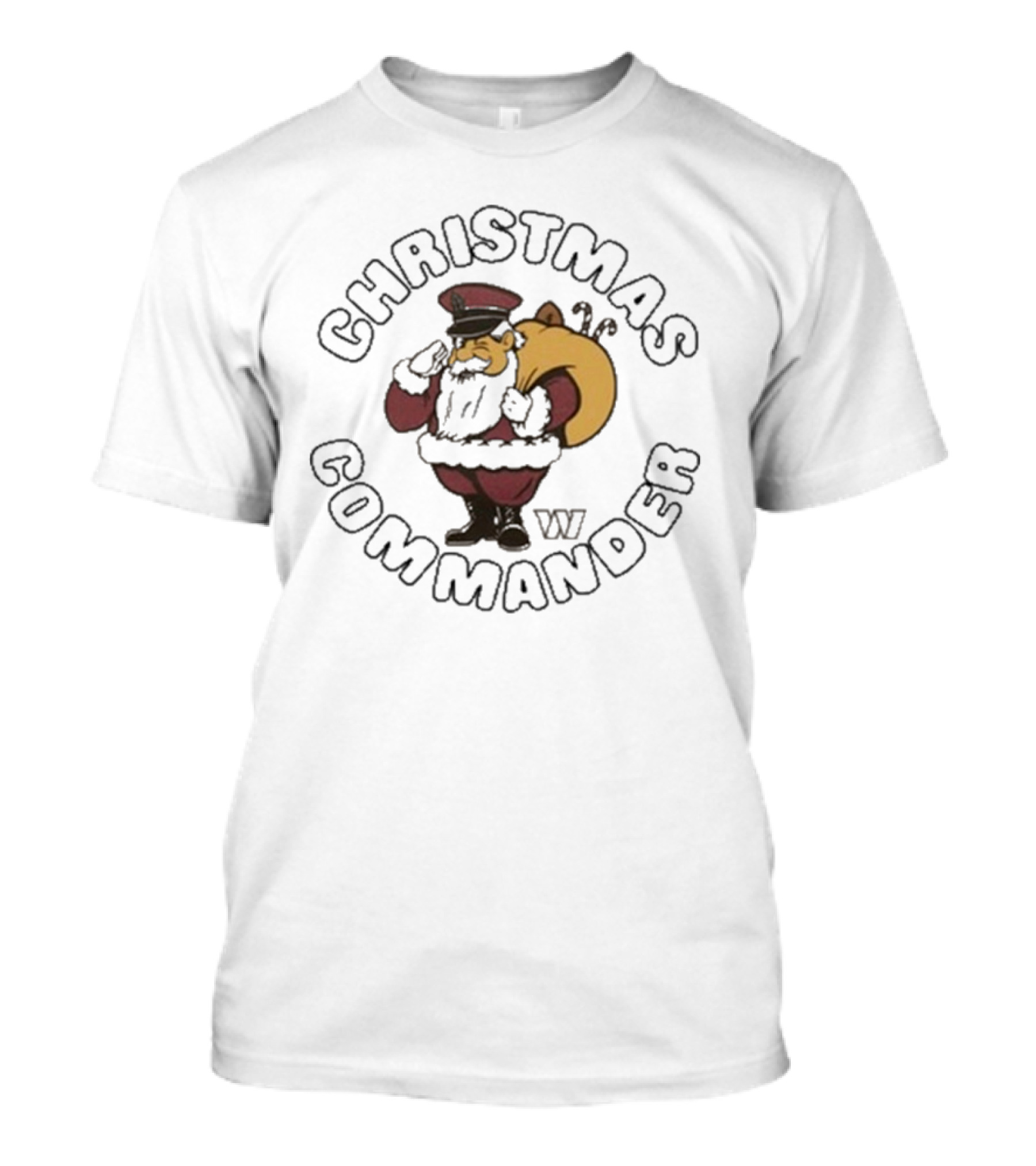 Christmas Commander Washington Commanders Santa T-Shirt