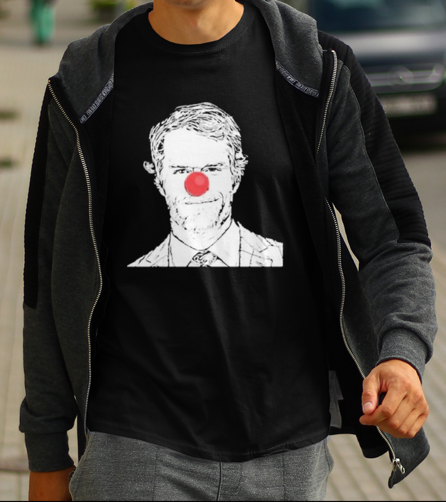 Bleed Philly Greg Olsen Clown Portrait With Red Nose T-Shirt