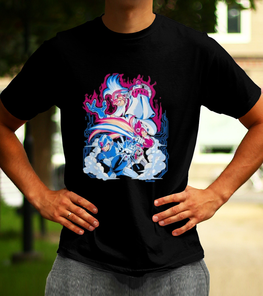 Capcom Mega Man Digital Nightmare Heroic Battle T-Shirt