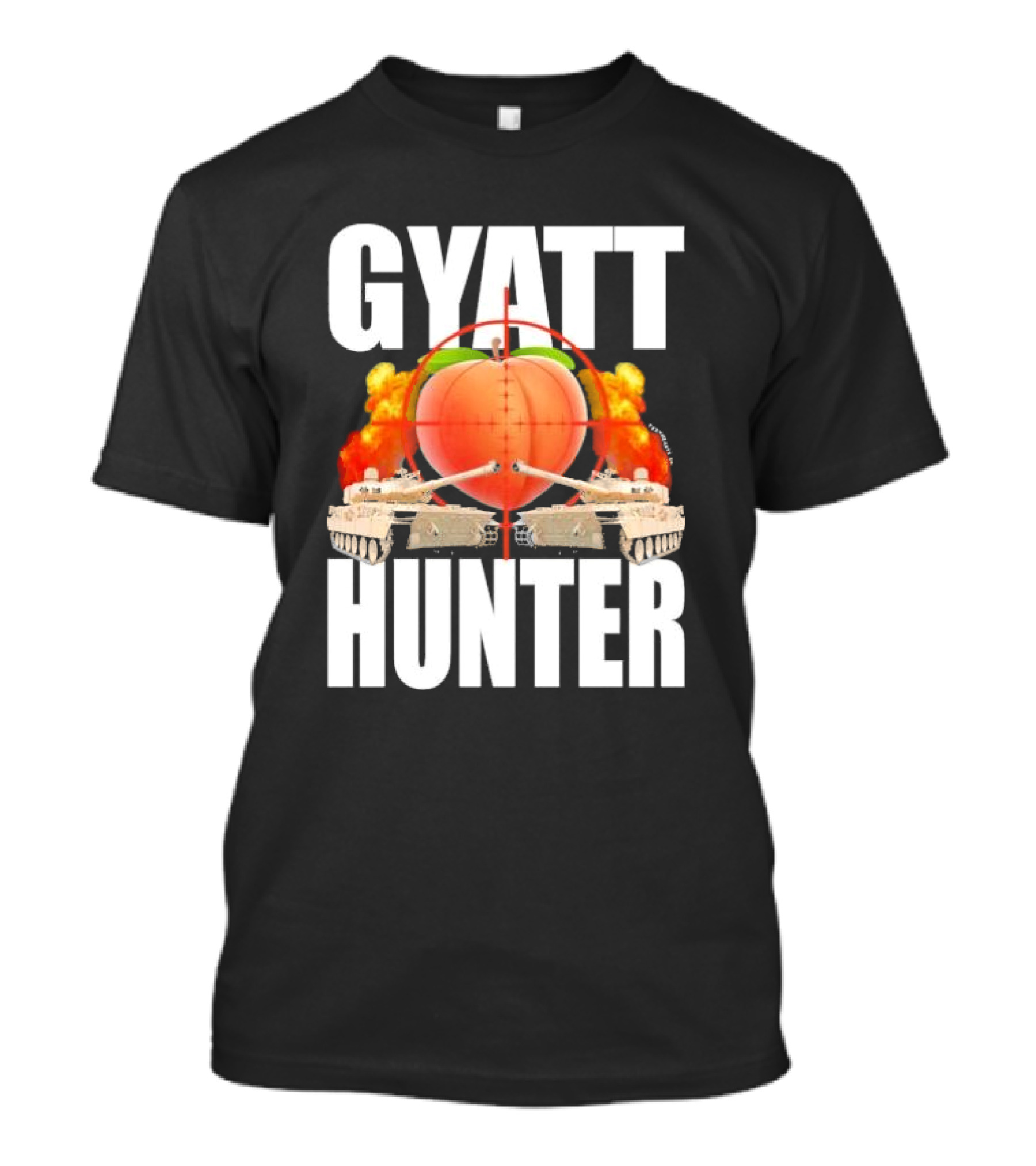 GYATT Hunter Crankin My Hog Meme Tanks Peach Target Explosion T-Shirt
