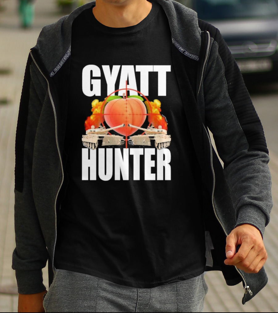 GYATT Hunter Crankin My Hog Meme Tanks Peach Target Explosion T-Shirt