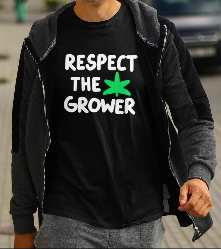 Respect The Grower Green Leaf T-Shirt