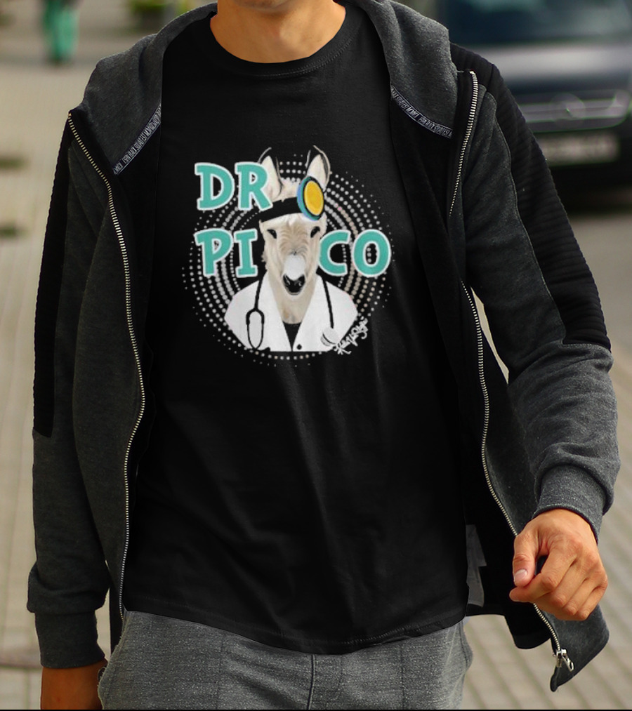 Katie Van Slyke Dr. Pico Doctor Donkey With Stethoscope And Head Mirror T-Shirt