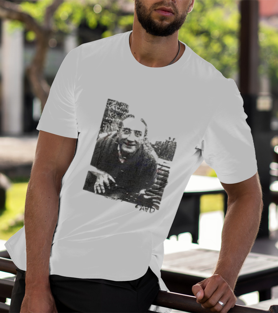 Duchamp Portrait AVID Text Compilation T-Shirt