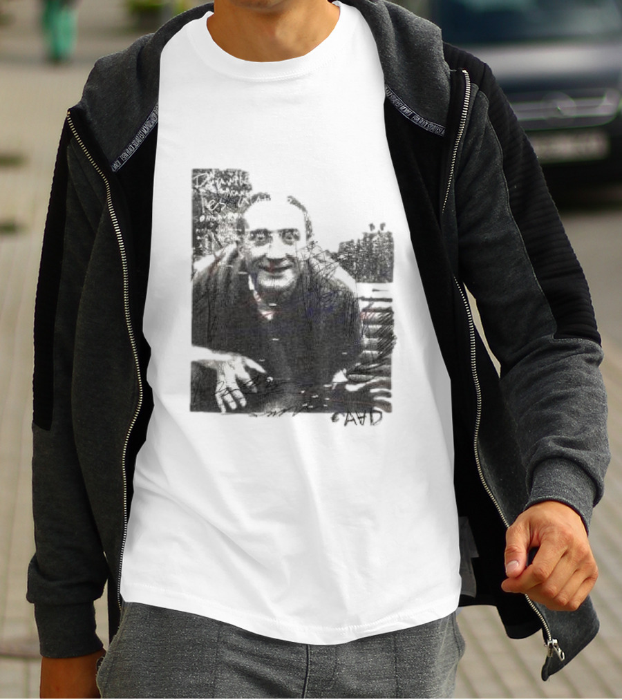 Duchamp Portrait AVID Text Compilation T-Shirt