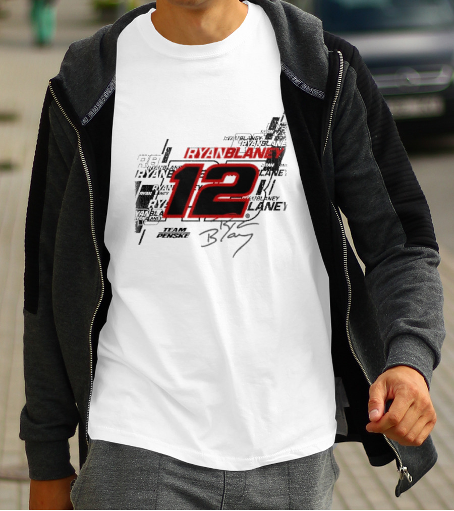 Ryan Blaney 12 Team Penske Signature Racing T-Shirt