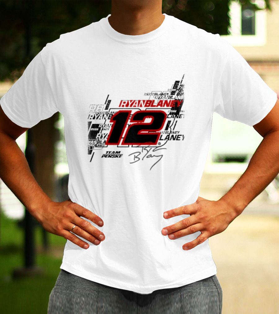 Ryan Blaney 12 Team Penske Signature Racing T-Shirt