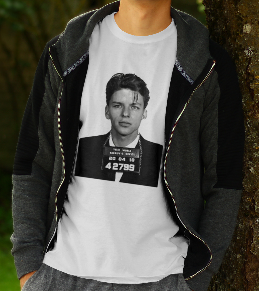 Yelir World Sheriff's Office Frank Sinatra Mugshot 20 04 18 42799 T-Shirt