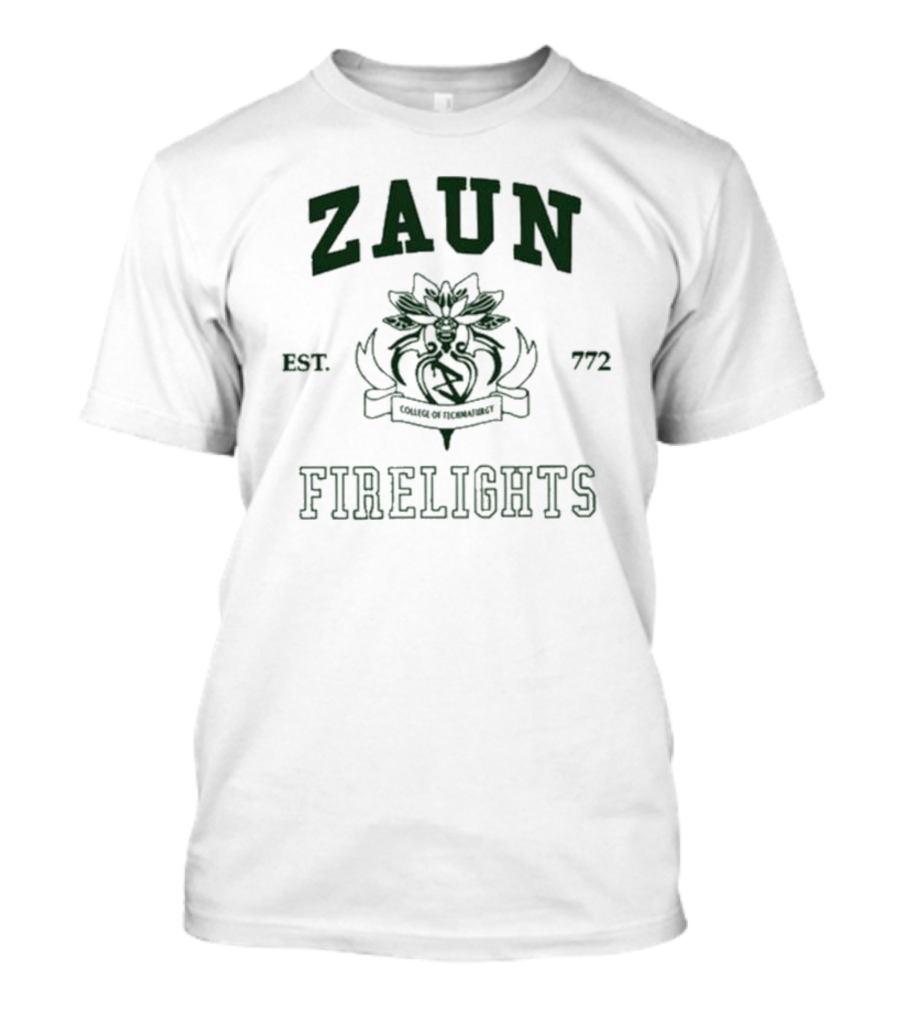 Zaun College Of Technomaturgy Firelights Est 772 T-Shirt