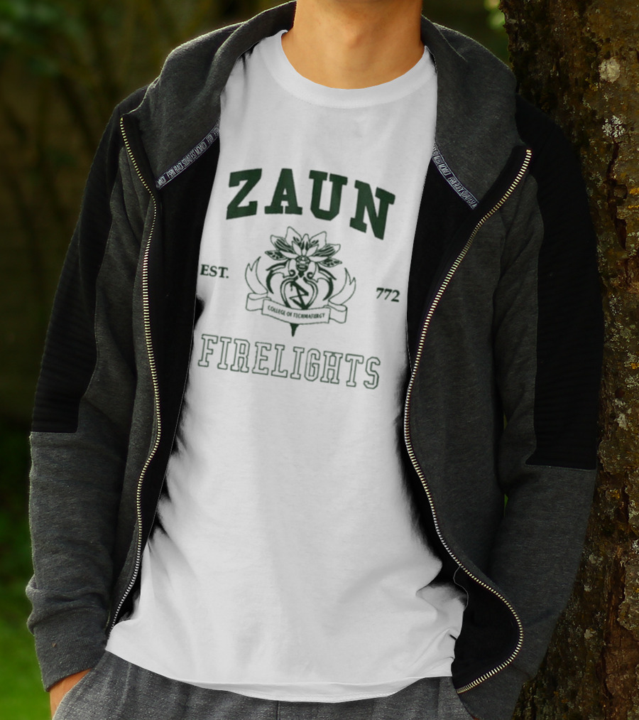Zaun College Of Technomaturgy Firelights Est 772 T-Shirt