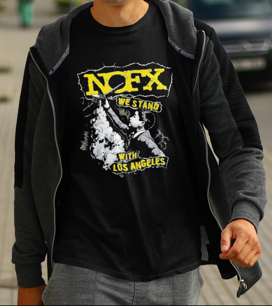NOFX We Stand With Los Angeles Fire Relief Sebas Theriault T-Shirt