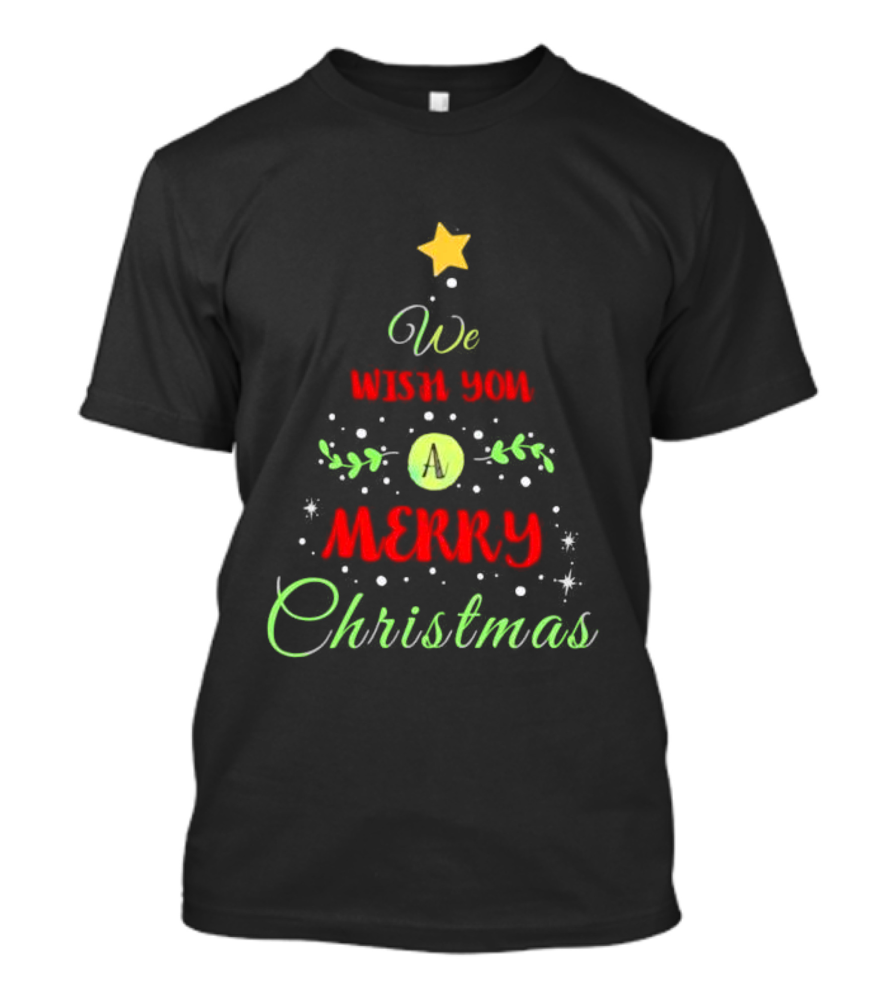 We Wish You A Merry Christmas Tree T-Shirt