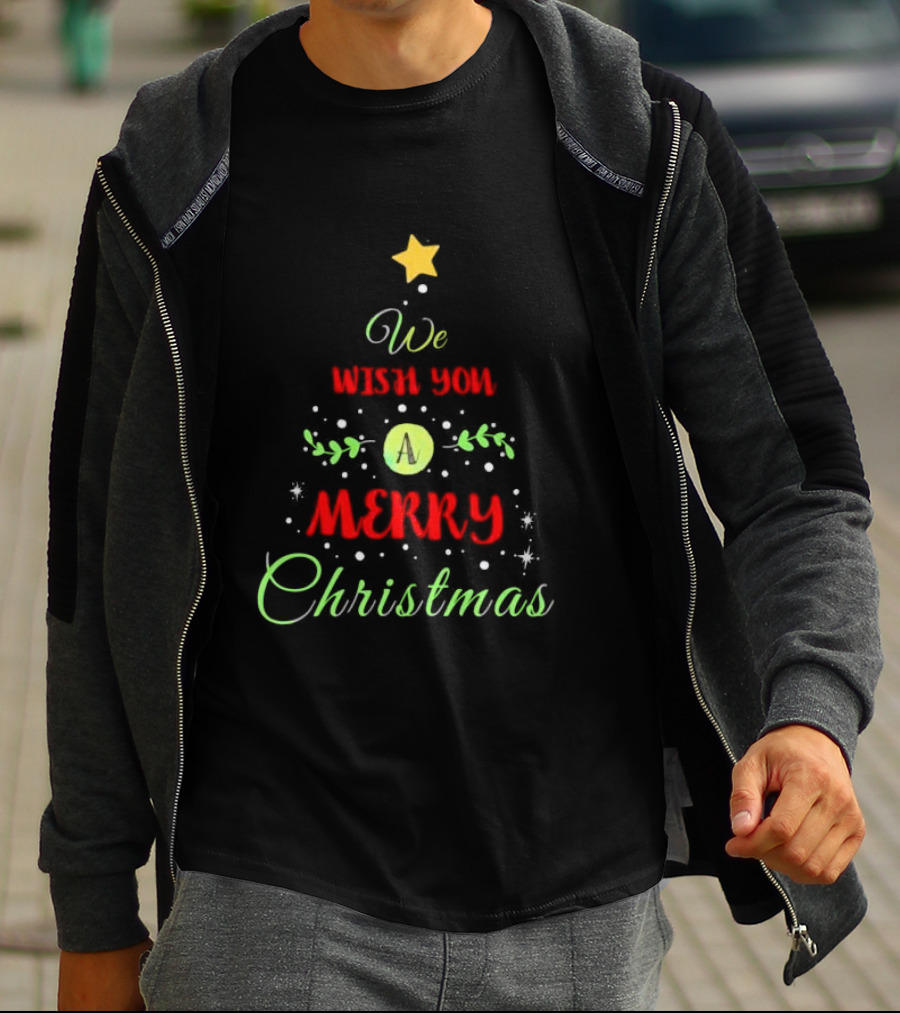 We Wish You A Merry Christmas Tree T-Shirt