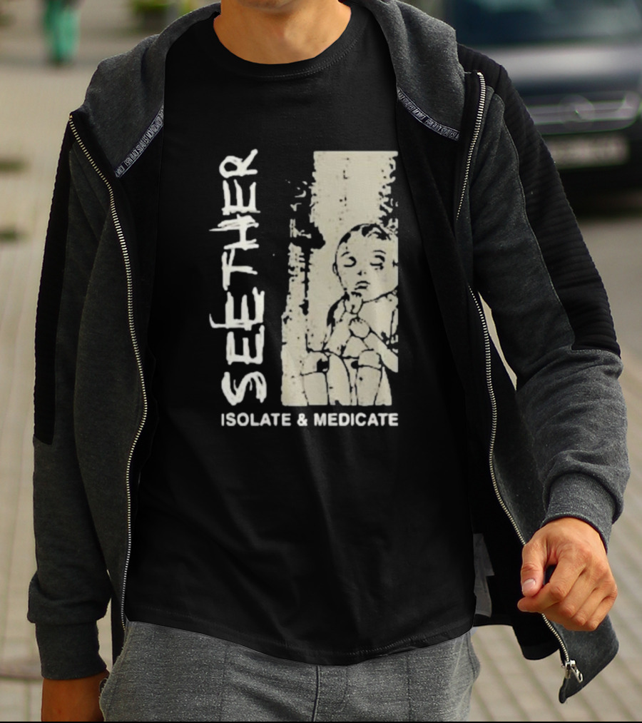Seether Isolate And Medicate Grunge Child Sketch T-Shirt