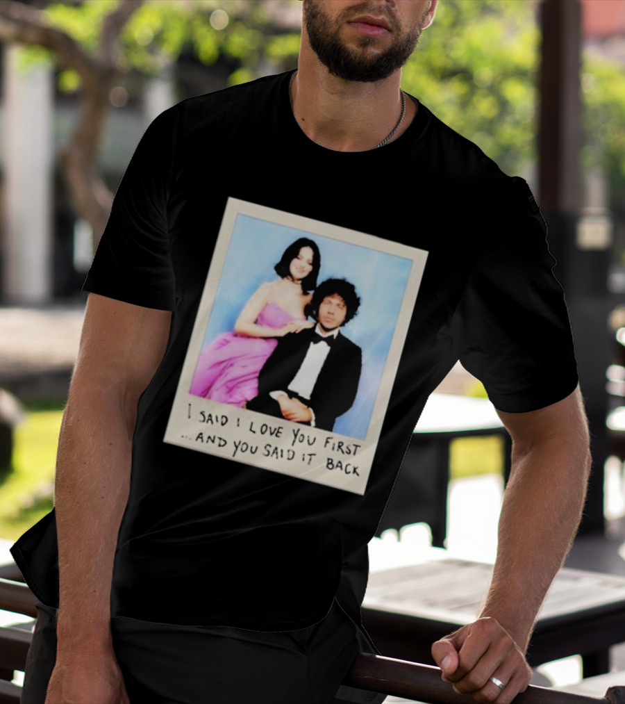Selena Gomez I Said I Love You First And You Said It Back Polaroid Photo T-Shirt