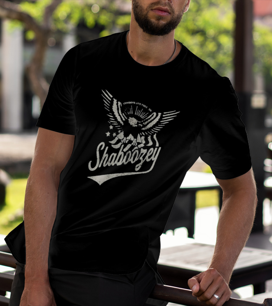 Shaboozey Cowboys Live Forever Boozey Eagle Starry Wings T-Shirt
