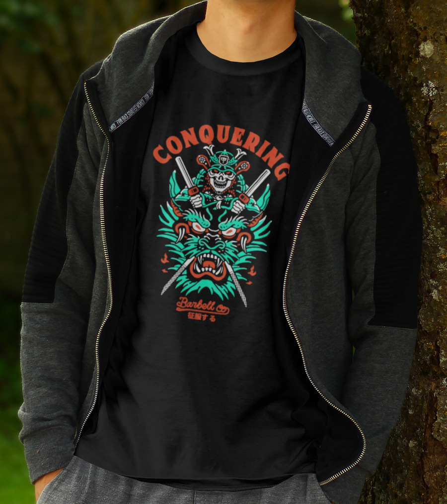 Conquering Barbell Co Mighty Dragon Warrior T-Shirt