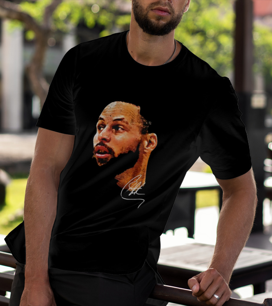 Stephen Curry NBA Big Face Signature T-Shirt