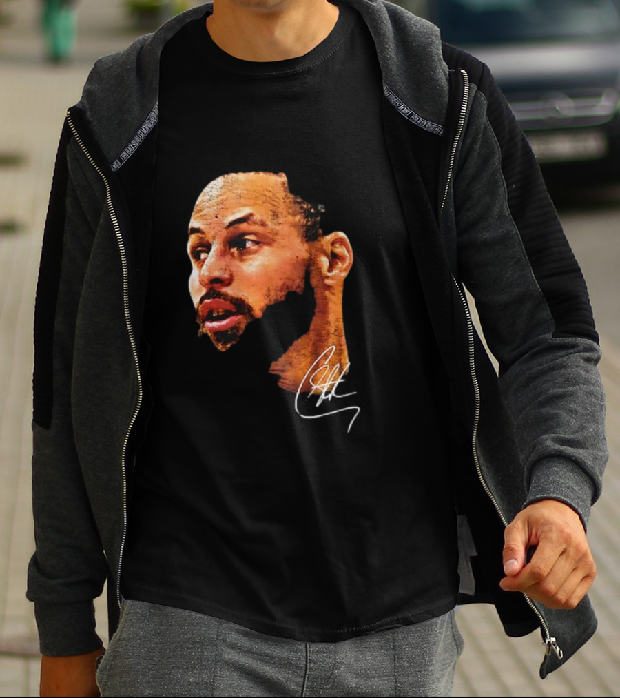 Stephen Curry NBA Big Face Signature T-Shirt