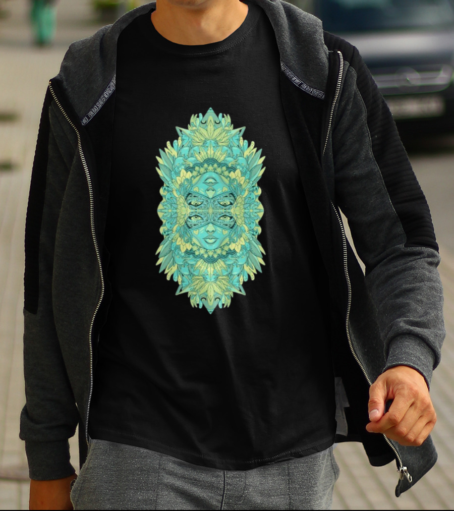 Ten Hundred Reflect Kaleidoscopic Faces Symmetrical Nature T-Shirt