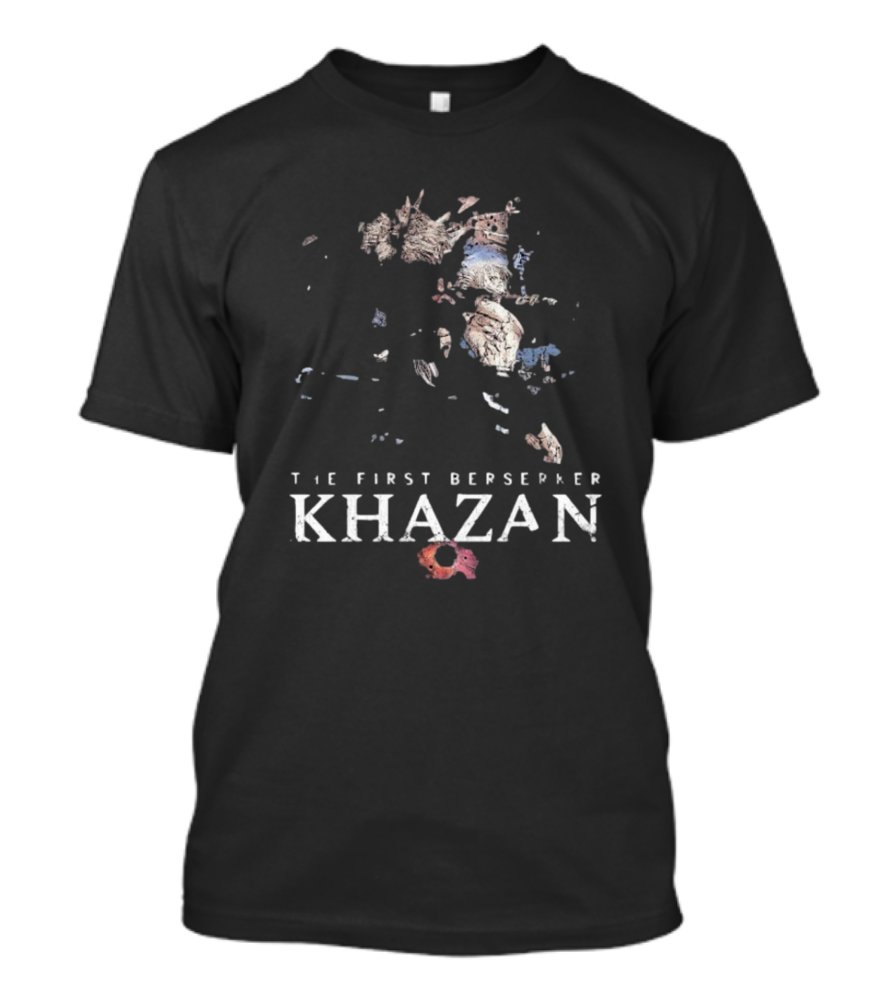 The First Berserker Khazan Fragmented Stone Mosaic Style T-Shirt