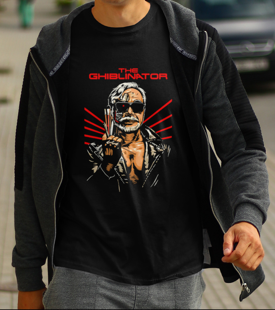 The Ghiblinator Parody Red Sunglasses Character T-Shirt