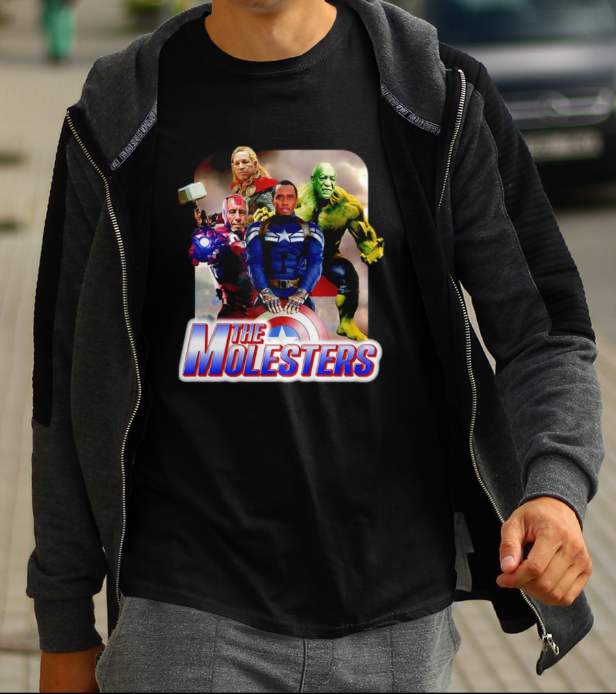 The Molesters Avengers Parody 2025 Captain America Iron Man Thor Hulk T-Shirt