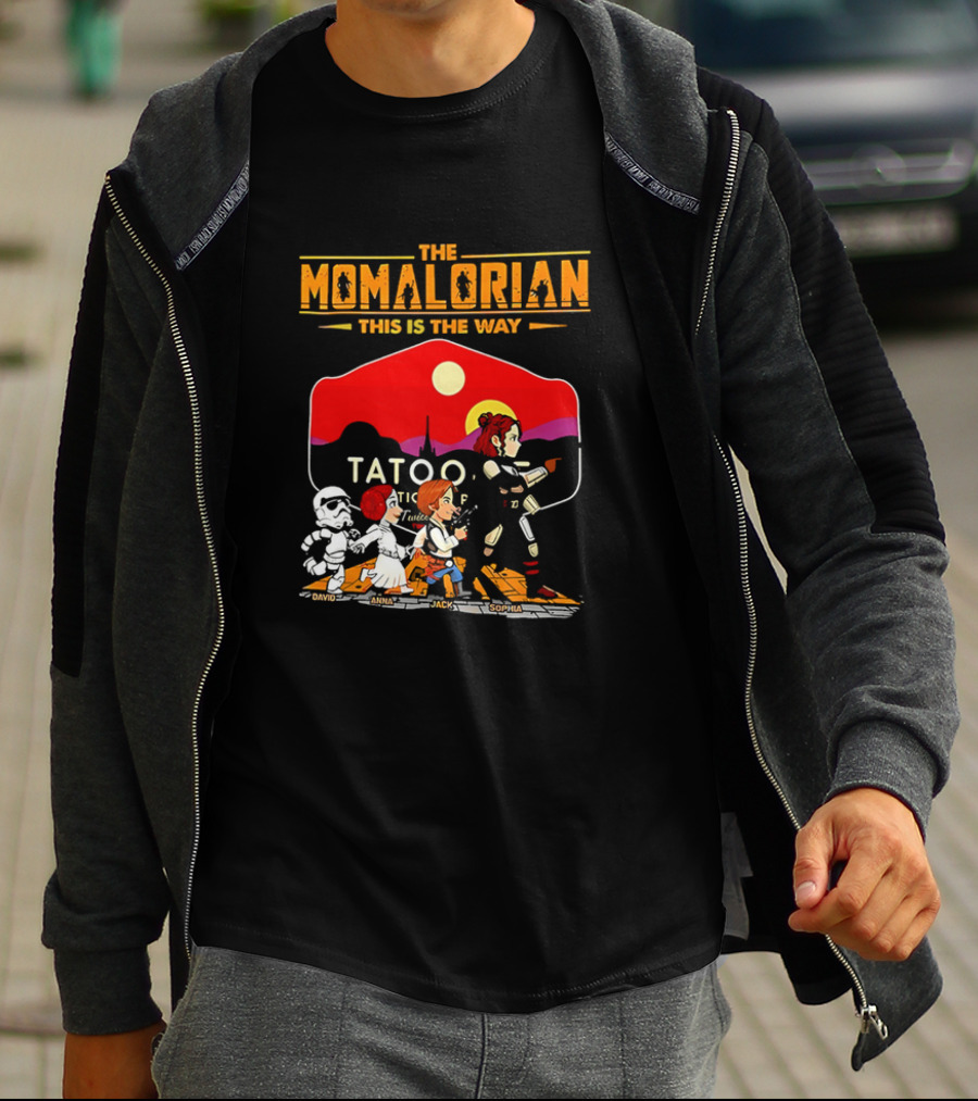 The Momalorian This Is The Way Tatooine Cartoon Adventure T-Shirt