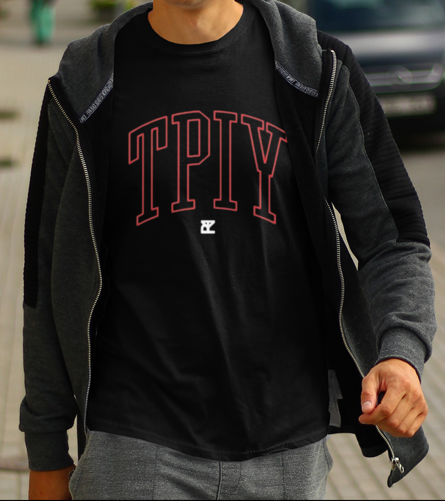 TPIY The Plot In You Red Outline Text T-Shirt