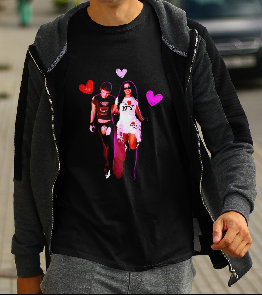 Troye Sivan Charli XCX Heart Motif NY Fashion Style T-Shirt