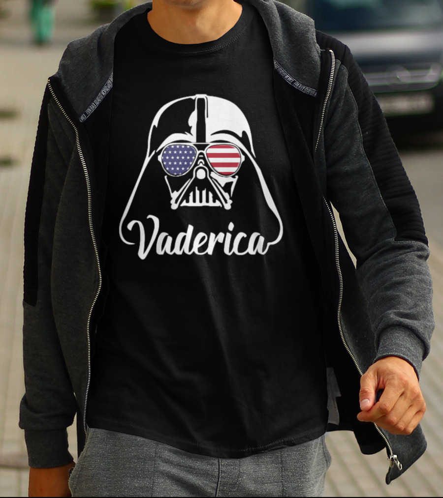 Vaderica Darth Vader American Flag Sunglasses T-Shirt